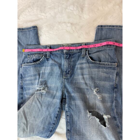 Current/Elliott Stiletto Skinny Super Loved Destroy Distressed Mid Day Jeans 29* - Picture 15 of 16
